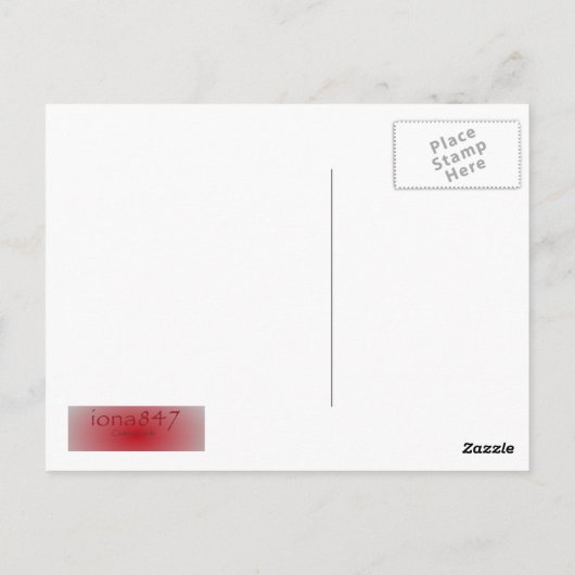 ロマンチックなディナークーポンはがき ポストカード (裏面)