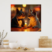 ロマンチックなディナー ポスター (キッチン)