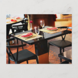 ロマンチックなディナー ポストカード