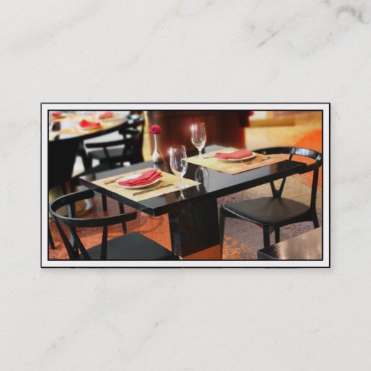 ロマンチックなディナー 名刺 (正面)