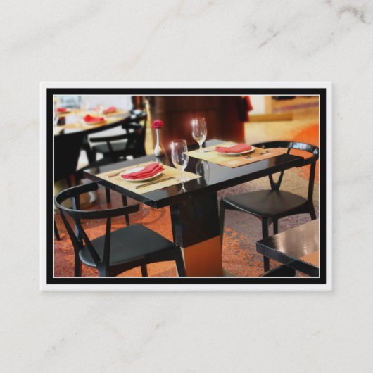 ロマンチックなディナー 名刺 (正面)