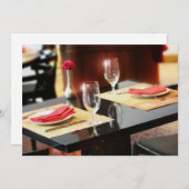 ロマンチックなディナー 招待状 (正面/裏面)