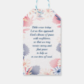 ロマンチックなデイジー花柄 ギフトタグ (裏面)