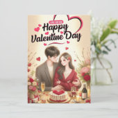 ロマンチックなデザインで完璧なラブギフト❤️» 招待状 (スタンド正面)