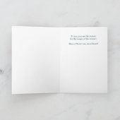 ロマンチックなトナカイのクリスマスの夫のために シーズンカード (内部)