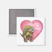 ロマンチックなトリケラトプスは私の マグネット (正面/裏面)