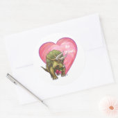 ロマンチックなトリケラトプスは私の ラウンドシール (封筒)