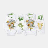 ロマンチックなトロピカルギフトボックス フェイバーボックス (折り畳みなし)