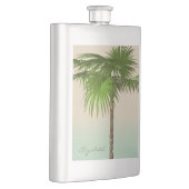ロマンチックなトロピカルパームパーソナライズされたツリー フラスク (右)