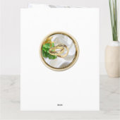 ロマンチックなトロピカルSave the Date カード (裏面)