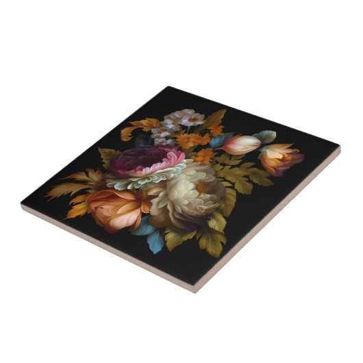 ロマンチックなドラマチックな"旧世界"フローラ6 タイル (側面)