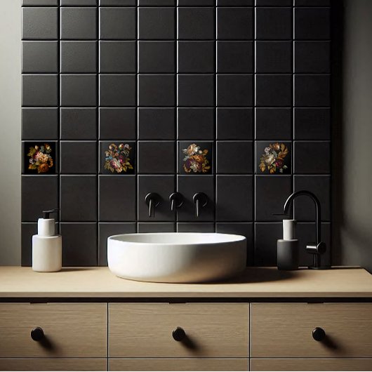 ロマンチックなドラマチックな「旧世界」フローラ8 タイル