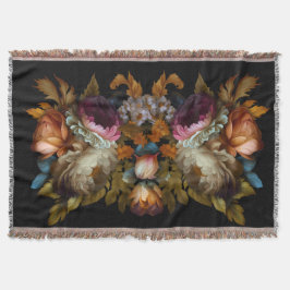 ロマンチックなドラマチックな「旧世界」フローラ スローブランケット