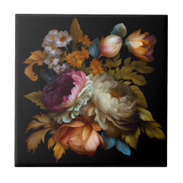 ロマンチックなドラマチックな「旧世界」フローラ タイル