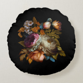 ロマンチックなドラマチックな「旧世界」フローラ ラウンドクッション