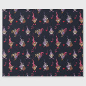 ロマンチックなドワーフミュージシャンのコンサート ラッピングペーパー (フラット)