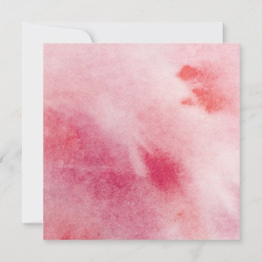 ロマンチックなドードルウォーター色のハートバレンタインデー (裏面)