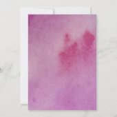 ロマンチックなドードルウォーター色のハートバレンタインデー 招待状 (裏面)