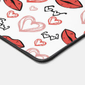 ロマンチックなドードルズパターン デスクマット (コーナー)