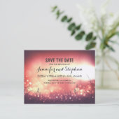 ロマンチックなナイトライトは日付はがきを保存する 案内ポストカード (スタンド正面)