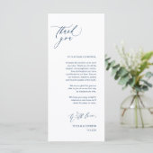 ロマンチックなネイビースクリプトプレイス設定サンキューカード プログラム (スタンド正面)