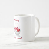 ロマンチックなハッピーイースターがあなたにミニマル コーヒーマグカップ (正面右)
