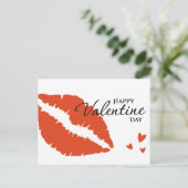 ロマンチックなハッピーバレンタインデー ポストカード (スタンド正面)