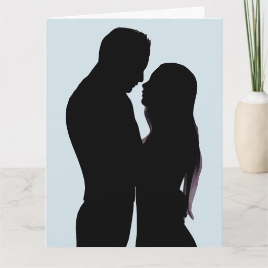 ロマンチックなハッピーバースデーの妻または夫のカード カード (正面)