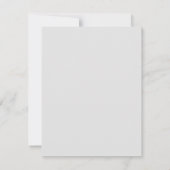 ロマンチックなハローカリグラフィーパーソナライズされた文房具 ノートカード (裏面)