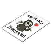 ロマンチックなハートと可愛い死神 ノートブック (左側)