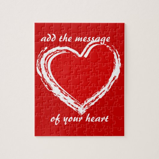 ロマンチックなハートのパズル ジグソーパズル (縦)