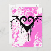 ロマンチックなハートを死ぬ ポストカード (正面/裏面)