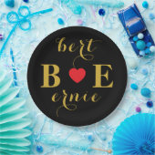 ロマンチックなハートサイン紙プレートの秋を愛する ペーパープレート (パーティー)