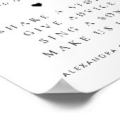 ロマンチックなハートス結婚クリプトのビデオブースの看板 ポスター (角)