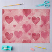 ロマンチックなハートティッシュペーパー 薄葉紙 (クラフト)