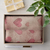 ロマンチックなハートティッシュペーパー 薄葉紙 (ギフト)