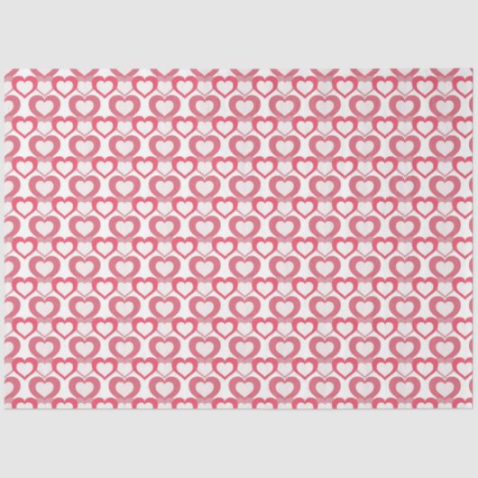 ロマンチックなハートティッシュペーパー 薄葉紙 (正面)