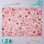 ロマンチックなハートティッシュペーパー 薄葉紙 (クラフト)