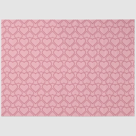 ロマンチックなハートティッシュペーパー 薄葉紙 (正面)