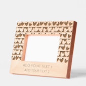 ロマンチックなハートデザインギフトとカスタム文字 レーザー彫刻フレーム (左)