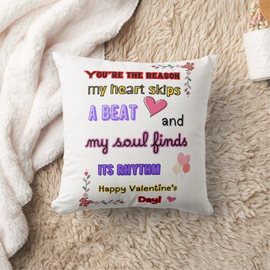 ロマンチックなハートデザイン、カップルのためのラブギフト クッション (ブランケット)