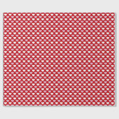 ロマンチックなハートパターンラッピング紙 ラッピングペーパー (フラット)