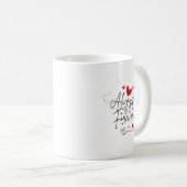 ロマンチックなハートビートデザイン | 常に愛のマグカップ コーヒーマグカップ (正面右)
