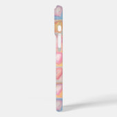 ロマンチックなハートピンクLOVE書道レタリング Case-Mate iPhoneケース (裏面 / 左)