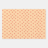 ロマンチックなハートラッピング紙 ラッピングペーパーシート (正面3)