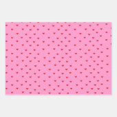 ロマンチックなハートラッピング紙 ラッピングペーパーシート (正面)