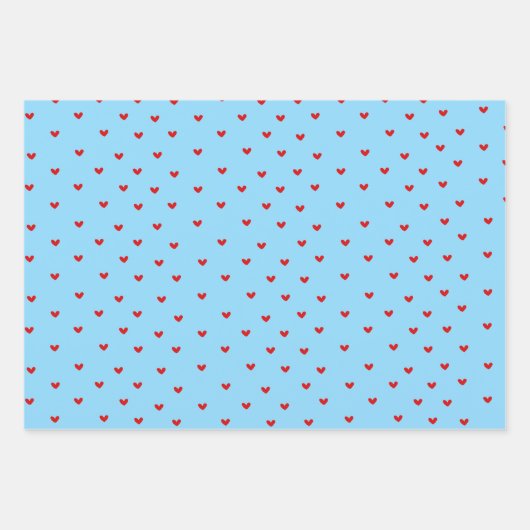 ロマンチックなハートラッピング紙 ラッピングペーパーシート (正面3)