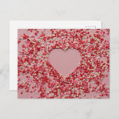 ロマンチックなハートラブハガキ ポストカード (正面/裏面)