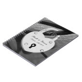 ロマンチックなハートラブロック写真結婚のゲストブック ノートブック (左側)