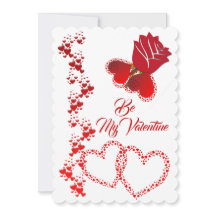 ロマンチックなハートレッドローズマイバレンタイン